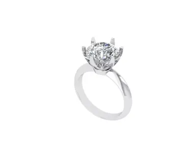 Single Stone Ring 3D print model purchase