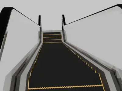 Escalator Low-poly 3D model purchase