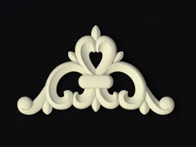 Central decor ornament for furniture Free 3D model shop