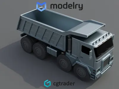 Dump Truck 3D model 2