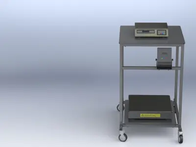 Cart for balances - carrinho para transpar balanas Free 3D model