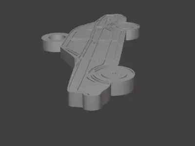 Taunus TC1 Silhouette Keychain - 3D Printable Model  3D print model