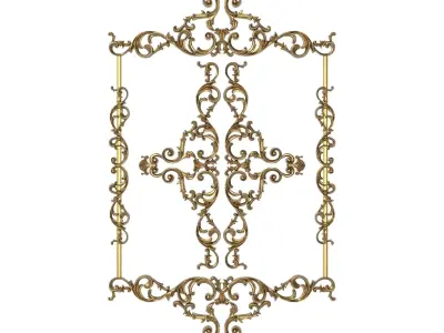 decorative pattern ready for 3D printing 3D model