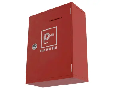 Fire Hose Reel Low-poly 3D model purchase