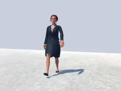 air hosts Rigged  3D model