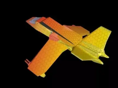 Space Fighter Sabre Free low-poly 3D model