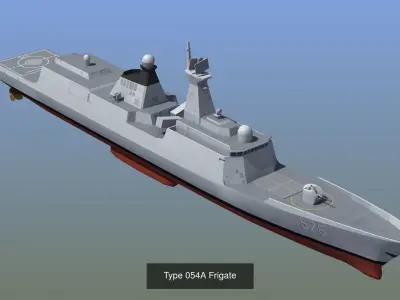 4 VR Warships 3D Model Pack