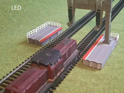 Deutsche Bahn Double Signal Bridge Mod2 1-87 FDM color 3D print model