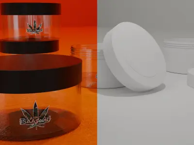 3D WeedBox jar Free 3D model