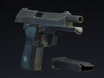 Vektor SP1 Low Poly Realistic Low-poly 3D model