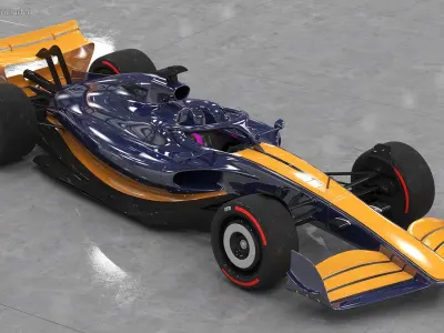  Open Wheel Racing Car 