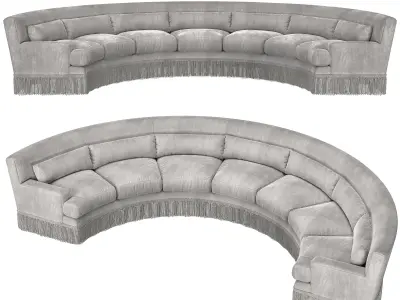 baker furniture yves U sofa 3D model