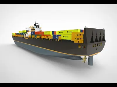 Super Container Ship 3D model