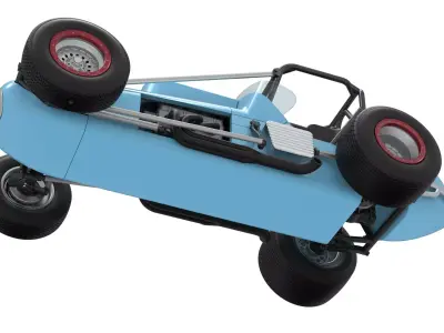 Dirt Silver Crown Champ car Scale 1 to 25 3D print model