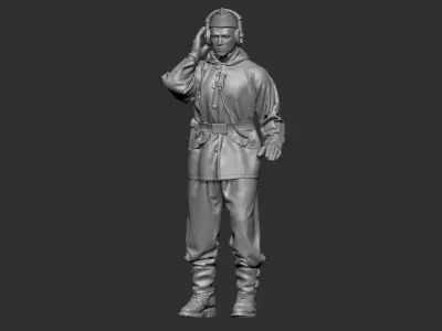 German Tankman 1 ww2 3D print model