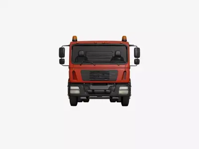 Realistic Fire Truck Detailed Emergency Vehicle 02 3D model