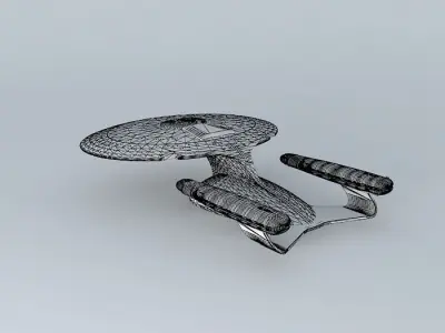Star Trek Starship Enterprise NCC-1701-D Free 3D model