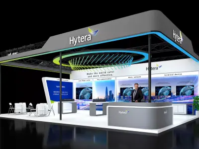 Modern Exhibition - Booth - Interior Design of Exhibition Stand 3D model