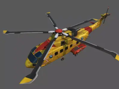 Airplane jet Low-poly 3D model by metaforce