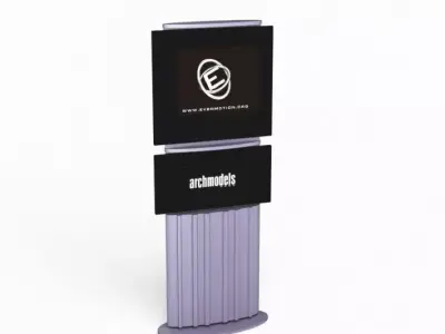 Freestanding Shop Advertisment 3D model