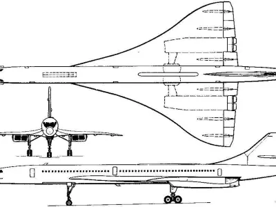 Concorde paper airplane Free 3D model