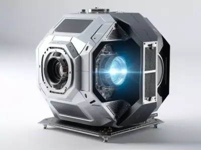 Futuristic Holographic Projector Damaged 3D model