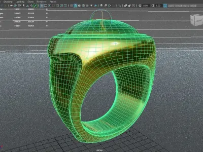 Ring Cinematic gamedev Low-poly 3D model