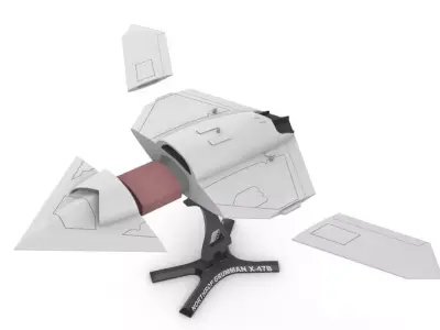 X 47B Northrop Grumman Drone  3D print model