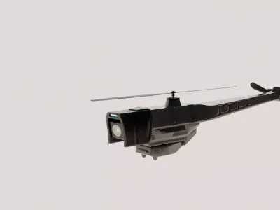  Drone Sci Fi low-poly 3d model Low-poly 3D model