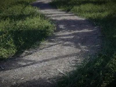 Hiking Trail - Tileable and Curvable Low-poly 3D model
