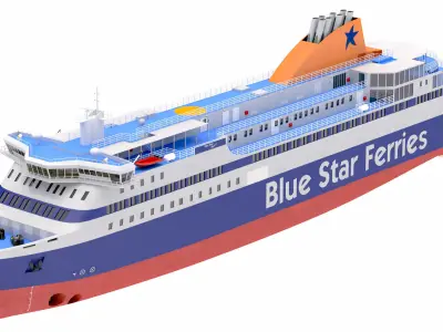 Blue Star Ferries - Blue Star Myconos 3D model
