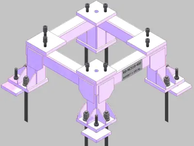 26394-Base for robot NACHI-NC510-Hight 400 3D model