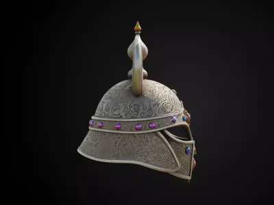 Stylized Persian Helmet - Celestial Sabre 3D print model