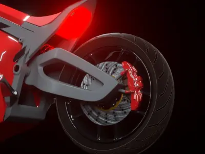 MOTORCYCLE 3D model 7