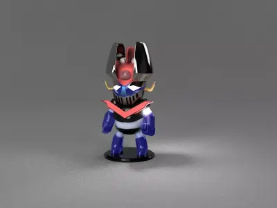 Mini - Mazinga mecha model 3d printable Free 3D print model