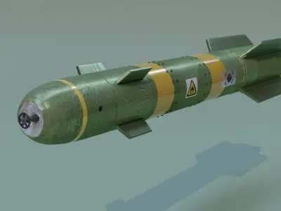 Hell fire missile  3D model