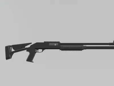 benelli m4 super 90 Low-poly 3D model