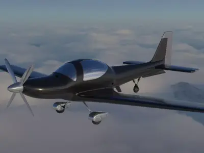 Modern Plane 3D model