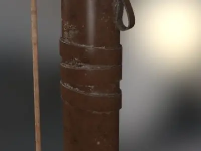 Bow Arrow Low-poly 3D model