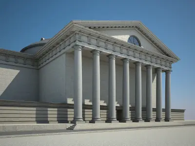 classical building 3D model by Brykmann