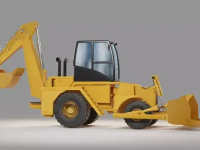 JCB Backhoe Loader 3D model