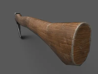 Worn Axe Low-poly 3D model