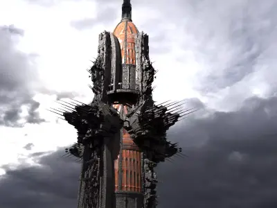 Sci Fi Fusion Emperor Elite Tower 3 3D model