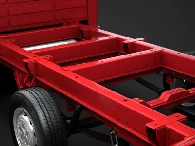 Citroen Jumper Relay Chassis Truck Crew Cab 4035XL WB 2014 3D model