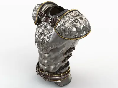 Medieval Lion Body Armor 3D model