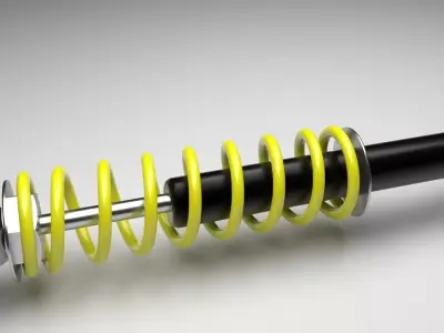 Car Shock Absorber 3D model