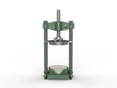 hydraulic press Low-poly 3D model