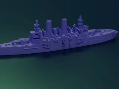 Battleship SMS Babenberg 3D print model
