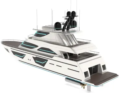 Motor Yacht 3D model buy