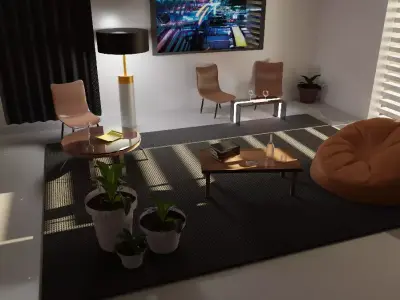 Living Room Free 3D model